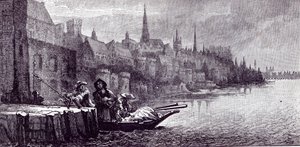 De Vlucht van Koning James op de ochtend van 11 december 1688, uit 