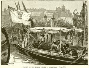 Vlucht van de Koninklijke Familie van Portugal door English School