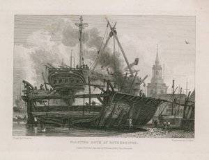 Drijvend dok in Rotherhithe