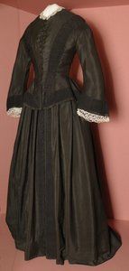 Florence Nightingales zwarte lijfje en bijpassende rok, ca. 1870