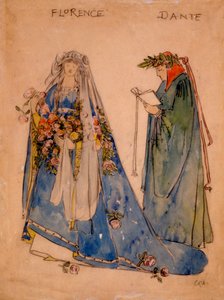 Florence en Dante, 1890s