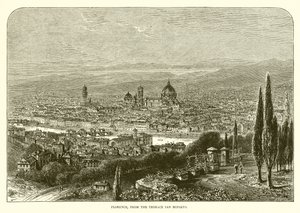 Florence vanaf het terras van San Miniato