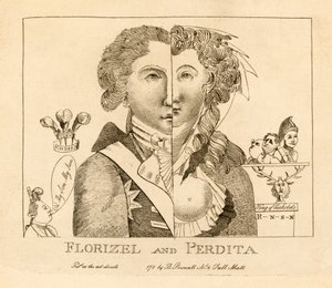 Florizel en Perdita, uitgegeven ca. 1783 door English School