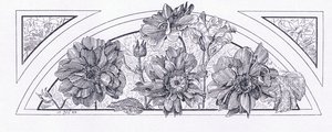 Bloemontwerpen, uit The Magazine of Art 1893, Cassell and Company, 1893 door English School