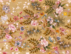 Gebloemd Textielontwerp, mogelijk door William Kilburn (1745-1818)