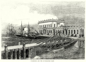 Folkestone en de Zuidoostkust (gravure) door English School