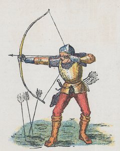 Voetboogschutter met lange boog