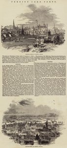 Buitenlandse Graanhavens (gravure) door English School