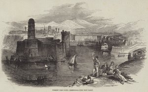 Buitenlandse Graanhavens, Marseille (gravure) door English School