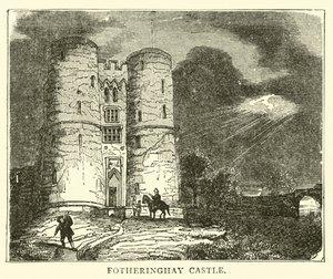 Kasteel Fotheringhay door English School