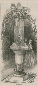 Fontein op een tentoonstelling van nuttige kunsten door English School