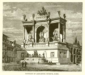Fontein van Alexander Severus, Rome door English School
