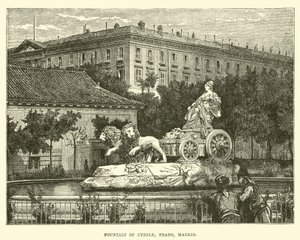 Fontein van Cybele, Prado, Madrid door English School