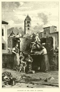 Fontein van de Sirene in Carrara