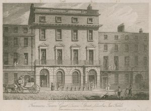 Freemasons Tavern, Great Duncan Street, Lincolns Inn Fields, Londen door English School