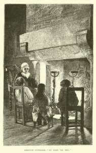 Frans interieur, Au Coin de Feu door English School