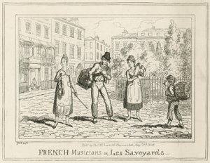 Franse muzikanten of Les Savoyards door English School
