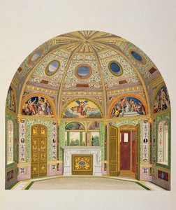 Fresco decoratie in het Zomerhuis van Buckingham Palace, uit The Decorations of the Garden Pavilion in the Grounds of Buckingham Palace door Ludwig Gruner en Anna Brownell Jameson door English School