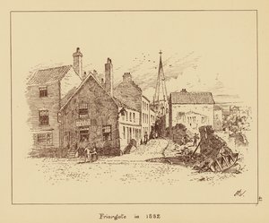 Friargate in 1882 door English School