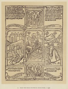 Uit de Biblia Pauperum, Blokboek, ca. 1450 door English School