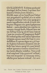 Uit de Liber Epistolarum van Barzizius, gedrukt in Parijs