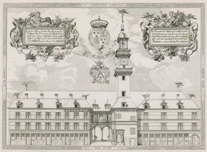 Vooraanzicht van de Royal Exchange, Londen door English School