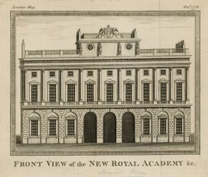 Vooraanzicht van de nieuwe Koninklijke Academie