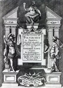 Frontispice voor Argenis door John Barclay, tweede Engelse editie, 1636