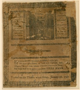 Frost Fair van 1740. Souvenir door English School