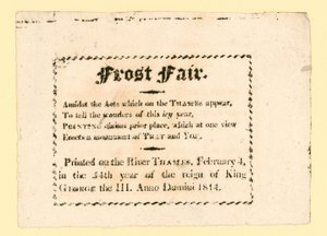 Frost Fair van 1814 door English School