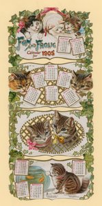 Plezier en pret kalender voor 1905