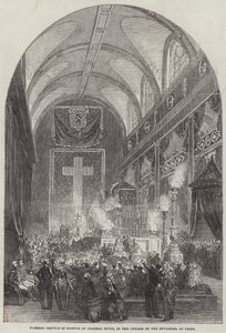 Rouwdienst ter Eer van Maarschalk Soult, in de Kerk van de Invalides, in Parijs door English School