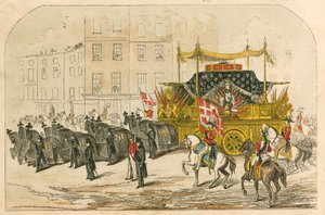 Begrafeniswagen van de Hertog van Wellington door English School