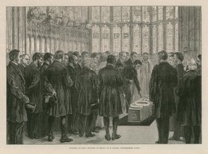 Begrafenis van Dean Stanley in de Kapel van Hendrik VII
