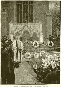 Begrafenis van Lord Beaconsfield in Hughenden door English School
