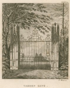 Tuinpoort in Strawberry Hill, Twickenham, Londen door English School
