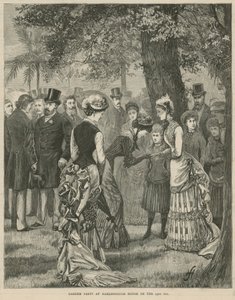 Tuinfeest in Marlborough House op 23 juli 1883 door English School