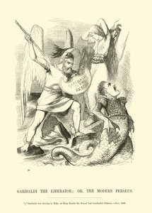 Garibaldi de Bevrijder; of de Moderne Perseus door English School