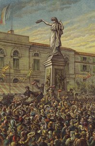Garibaldi onthult het Mentana Monument in Milaan