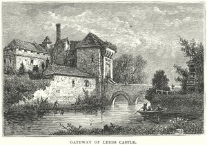 Poort van Leeds Castle (gravure)