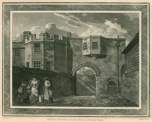 Poort van het oude paleis van Richmond, Surrey door English School