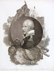 Gebhard von Blucher, Pruisische Veldmaarschalk (gravure)