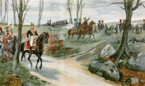 Generaal Drouot en de Garde Artillerie bij Hanau door English School