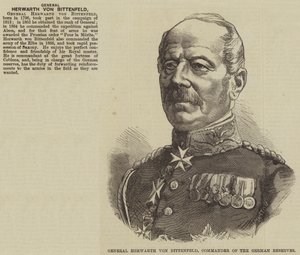 Generaal Herwarth von Bittenfeld, commandant van de Duitse reserves door English School