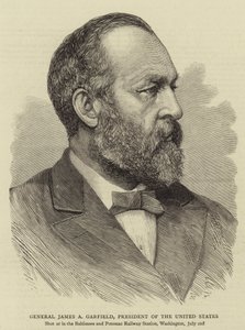 Generaal James A Garfield, President van de Verenigde Staten door English School
