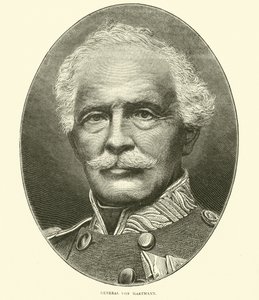 Generaal Von Hartmann, oktober 1870 door English School