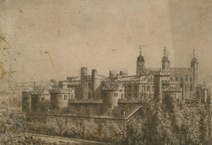 Algemeen uitzicht op de Tower of London door English School