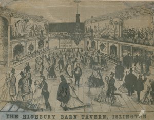 Algemeen uitzicht op mensen bij de Highbury Barn Tavern