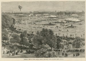 Algemeen overzicht van het Schoolkinderenfeest in Hyde Park, Londen