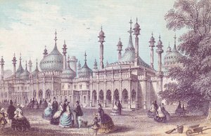 Algemeen uitzicht op het Koninklijk Paviljoen in Brighton